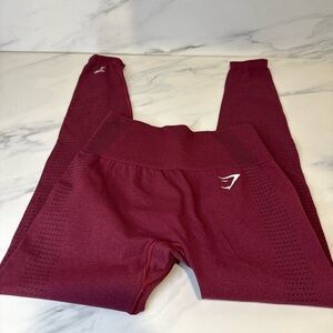 Gymshark cherry red seamless lift leggings